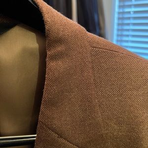 Joseph A Banks men’s brown tweed sport coat. Worn just twice, 44L